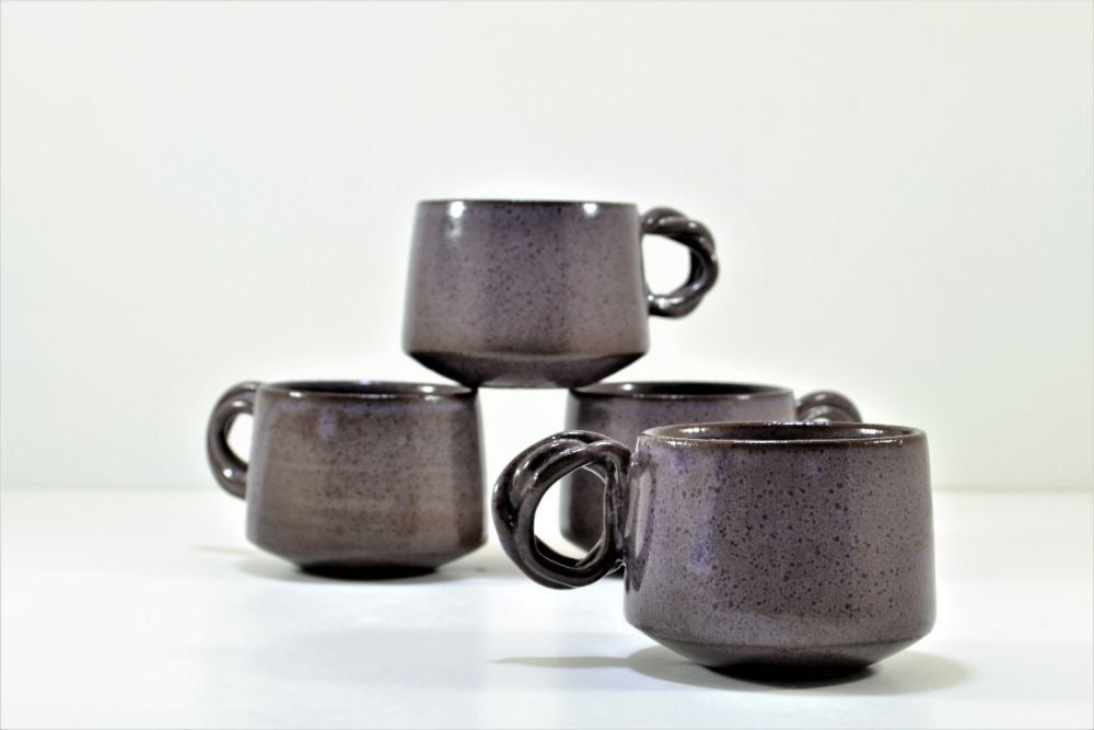 - Taupe Mauve - Knot Ceramic Cup