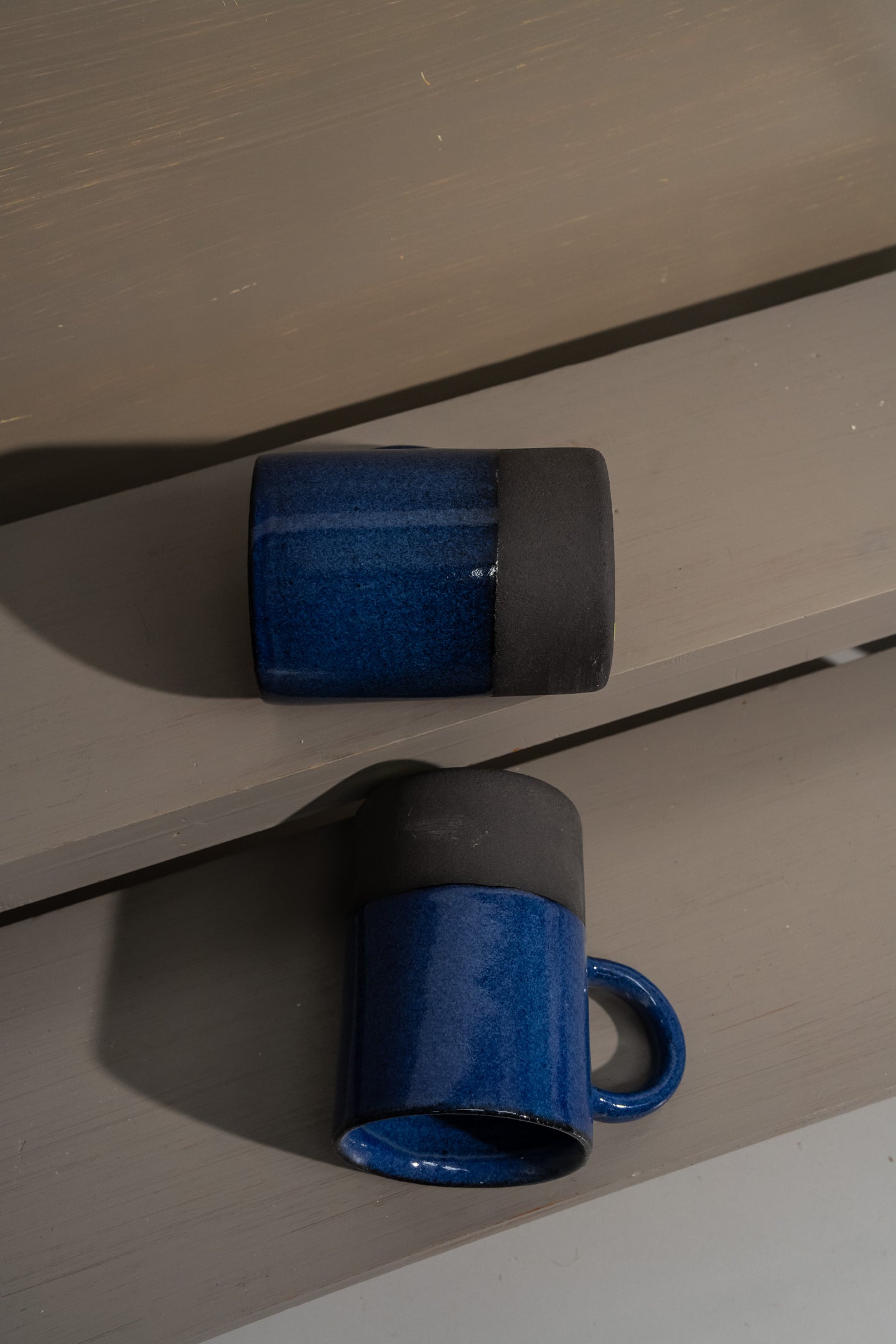 - Blue Black  - Cylinder Mug