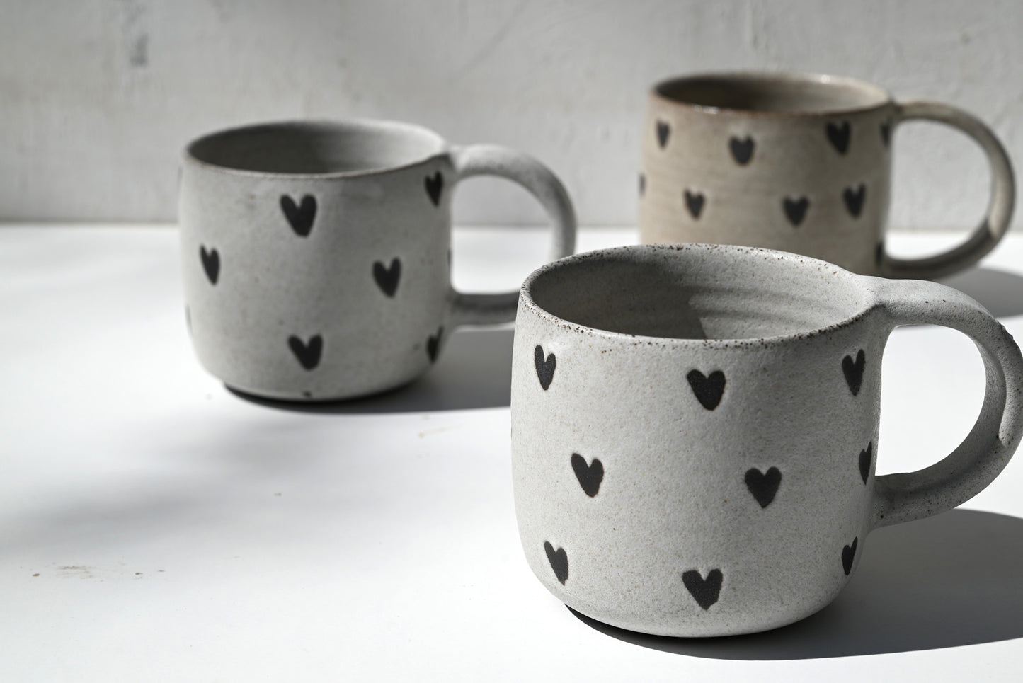 - White - Hearts Mug